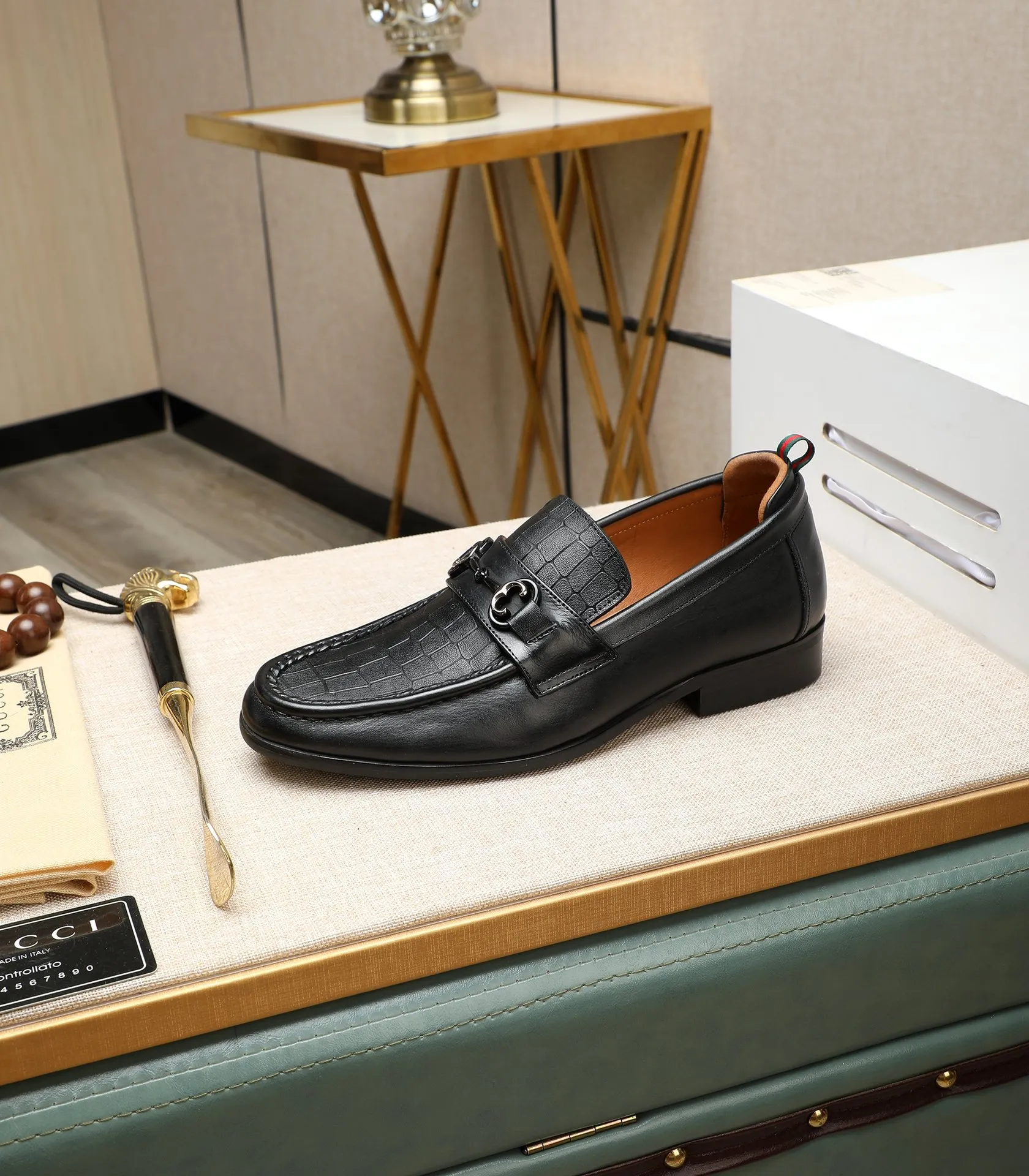 Men's shoes 💰500 📛📛Original (water-dyed cow lining) GUCCI official website formal shoes 🌀 Italian 🇮🇹 imported cowhide ➕ top imported water-dyed cowhide lining 💋 fine handmade original bottom, the real thing looks better when photographed in person Standard size 38-44